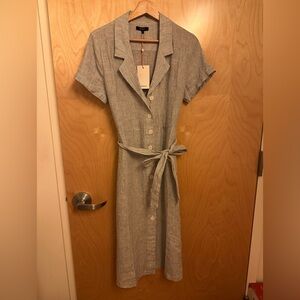 Quince, Size Small, in Blue/White